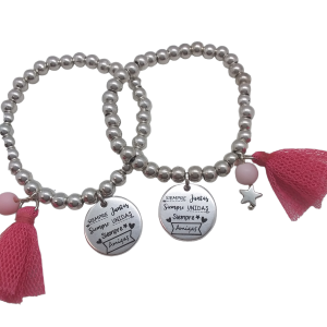 Pulsera bolitas amigas PERSONALIZABLE